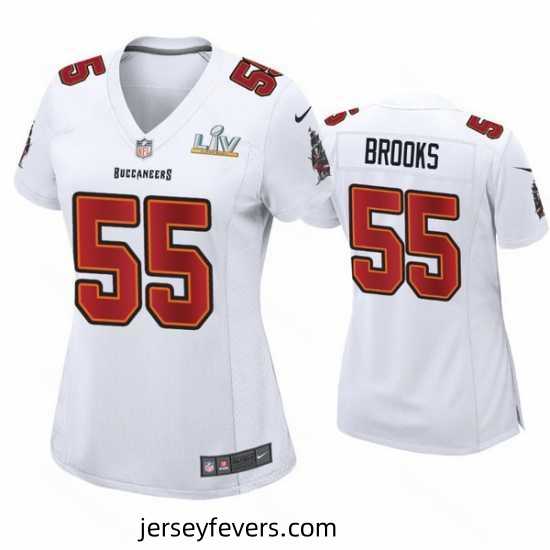 Derrick Brooks Buccaneers White Super Bowl Lv Game Fashion Jersey