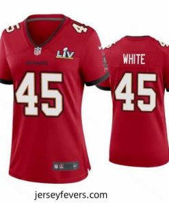 Devin White Buccaneers Red Super Bowl Lv Game Jersey