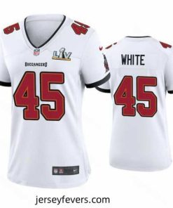 Devin White Buccaneers White Super Bowl Lv Game Jersey