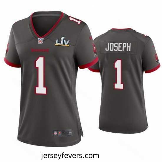 Greg Joseph Buccaneers Pewter Super Bowl Lv Game Jersey
