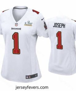 Greg Joseph Buccaneers White Super Bowl Lv Game Fashion Jersey