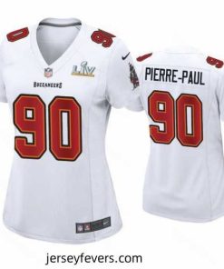 Jason Pierre Paul Buccaneers White Super Bowl Lv Game Fashion Jersey