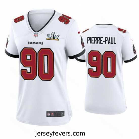 Jason Pierre Paul Buccaneers White Super Bowl Lv Game Jersey