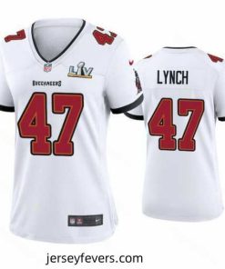 John Lynch Buccaneers White Super Bowl Lv Game Jersey