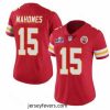 Kansas City Chiefs 15 Patrick Mahomes Red Vapor Untouchable Limited Stitched Football 2024 Super Bowl LVIII Jersey