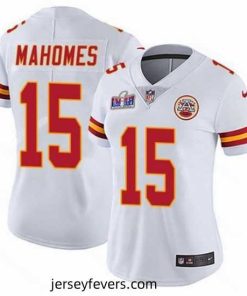 Kansas City Chiefs 15 Patrick Mahomes White Vapor Untouchable Limited Stitched Football 2024 Super Bowl LVIII Jersey