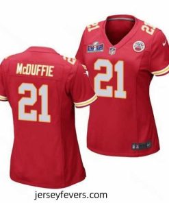 Kansas City Chiefs 21 Trent McDuffie Red Vapor Untouchable Limited Stitched Football 2024 Super Bowl LVIII Jersey