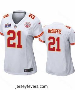 Kansas City Chiefs 21 Trent McDuffie White Vapor Untouchable Limited Stitched Football 2024 Super Bowl LVIII Jersey