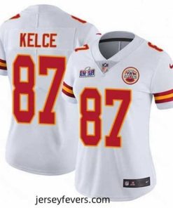 Kansas City Chiefs 87 Travis Kelce White Vapor Untouchable Limited Stitched Football 2024 Super Bowl LVIII Jersey