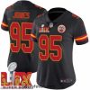 Kansas City Chiefs Chris Jones #95 Black 2024 2025 Super Bowl LIX F.U.S.E Stitched Jersey