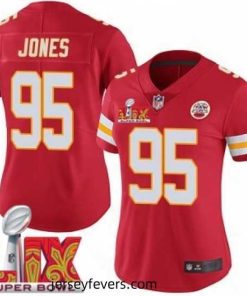 Kansas City Chiefs Chris Jones #95 Red 2024 2025 Super Bowl LIX F.U.S.E Stitched Jersey