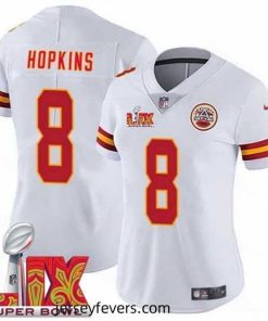 Kansas City Chiefs DeAndre Hopkins #8 White 2024 2025 Super Bowl LIX F.U.S.E Stitched Jersey