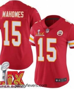 Kansas City Chiefs Patrick Mahomes #15 Red 2024 2025 Super Bowl LIX F.U.S.E Stitched Jersey