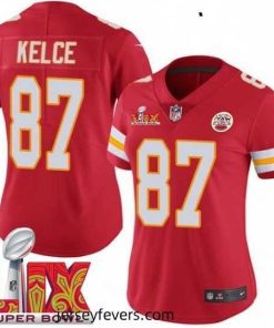 Kansas City Chiefs Travis Kelce #87 Red 2024 2025 Super Bowl LIX F.U.S.E Stitched Jersey