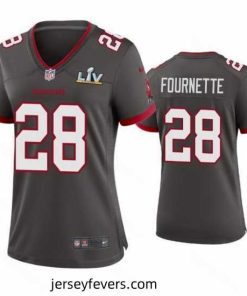 Leonard Fournette Buccaneers Pewter Super Bowl Lv Game Jersey