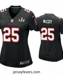 Lesean Mccoy Buccaneers Black Super Bowl Lv Game Fashion Jersey
