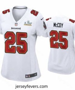 Lesean Mccoy Buccaneers White Super Bowl Lv Game Fashion Jersey