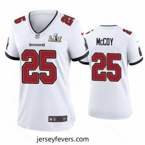 Lesean Mccoy Buccaneers White Super Bowl Lv Game Jersey