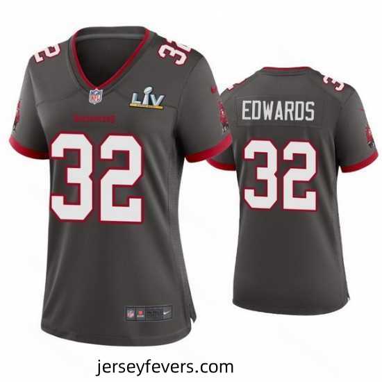 Mike Edwards Buccaneers Pewter Super Bowl Lv Game Jersey
