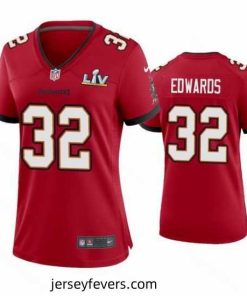 Mike Edwards Buccaneers Red Super Bowl Lv Game Jersey
