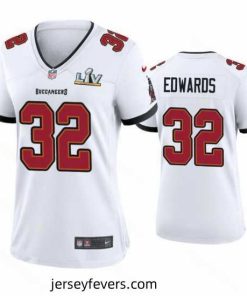 Mike Edwards Buccaneers White Super Bowl Lv Game Jersey
