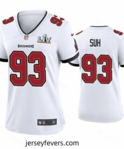 Ndamukong Suh Buccaneers White Super Bowl Lv Game Jersey