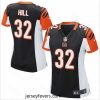 Nike Bengals #32 Jeremy Hill Black Team Color Stitched NFL Elite Jersey