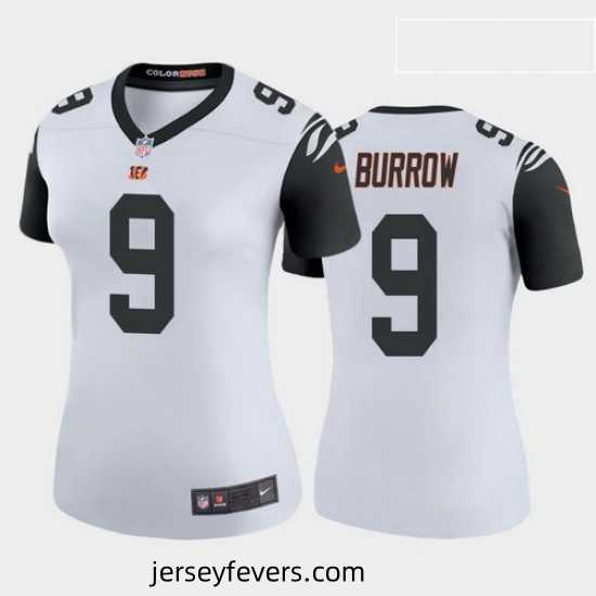Nike Cincinnati Bengals 9 Joe Burrow Rush Legend Stitched Jersey 2020 NFL Draft