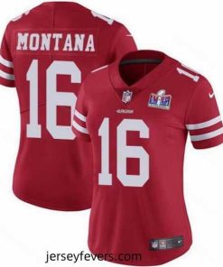 Nike San Francisco 49ers 16 Joe Montana Red NFL Vapor Untouchable Limited 2024 Super Bowl LVIII Jersey