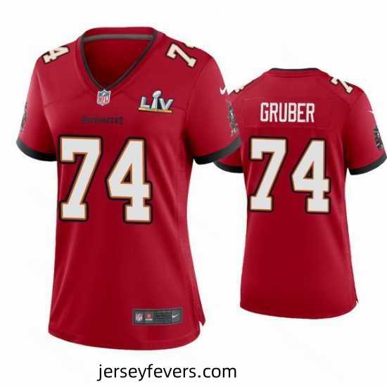 Paul Gruber Buccaneers Red Super Bowl Lv Game Jersey