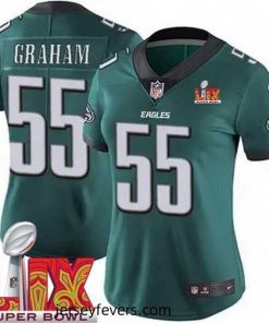Philadelphia Eagles Brandon Graham #55 Green 2024 2025 Super Bowl LIX F.U.S.E Stitched NFL Jersey