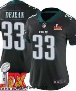 Philadelphia Eagles Cooper DeJean #33 Black 2024 2025 Super Bowl LIX F.U.S.E Stitched NFL Jersey