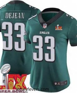 Philadelphia Eagles Cooper DeJean #33 Green 2024 2025 Super Bowl LIX F.U.S.E Stitched NFL Jersey