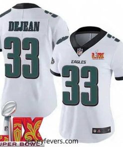 Philadelphia Eagles Cooper DeJean #33 White 2024 2025 Super Bowl LIX F.U.S.E Stitched NFL Jersey