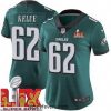 Philadelphia Eagles Jason Kelce #62 Green 2024 2025 Super Bowl LIX F.U.S.E Stitched NFL Jersey