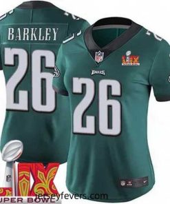 Philadelphia Eagles Saquon Barkley #26 Green 2024 2025 Super Bowl LIX F.U.S.E Stitched NFL Jersey