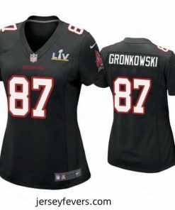 Rob Gronkowski Buccaneers Black Super Bowl Lv Game Fashion Jersey