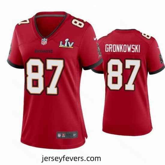 Rob Gronkowski Buccaneers Red Super Bowl Lv Game Jersey