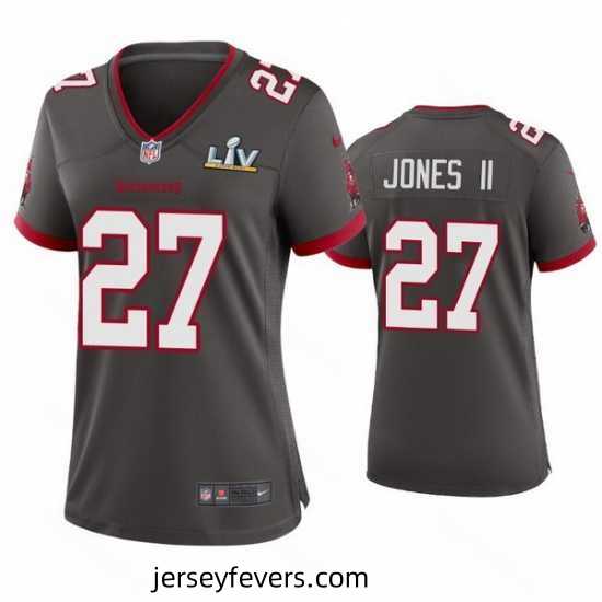 Ronald Jones Ii Buccaneers Pewter Super Bowl Lv Game Jersey