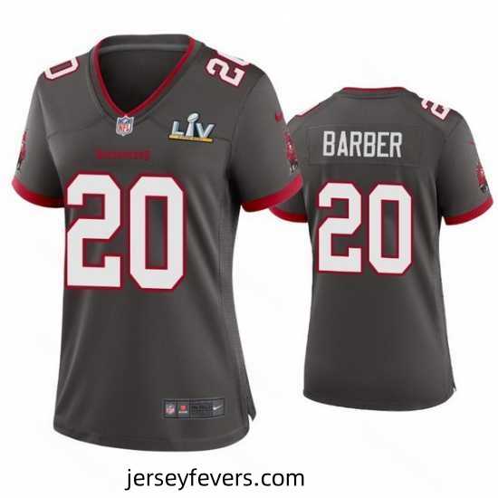 Ronde Barber Buccaneers Pewter Super Bowl Lv Game Jersey
