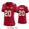Ronde Barber Buccaneers Red Super Bowl Lv Game Jersey
