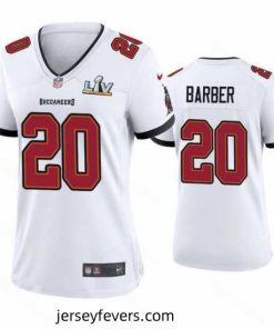 Ronde Barber Buccaneers White Super Bowl Lv Game Jersey
