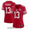 San Francisco 49ers 13 Brock Purdy Red 2023 F.U.S.E  Vapor Untouchable Limited Stitched Football 2024 Super Bowl LVIII Jersey