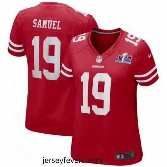 San Francisco 49ers 19 Deebo Samuel Red 2023 F.U.S.E Vapor Untouchable Limited Stitched Football 2024 Super Bowl LVIII Jersey