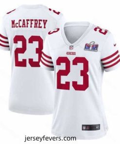 San Francisco 49ers 23 Christian McCaffrey White 2023 F.U.S.E  Vapor Untouchable Limited Stitched Football 2024 Super Bowl LVIII Jersey