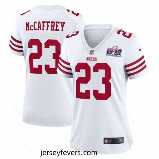 San Francisco 49ers 23 Christian McCaffrey White 2023 F.U.S.E Vapor Untouchable Limited Stitched Football 2024 Super Bowl LVIII Jersey
