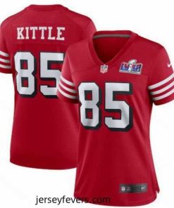 San Francisco 49ers 85 George Kittle New Red 2023 F.U.S.E  Vapor Untouchable Limited Stitched Football 2024 Super Bowl LVIII Jersey