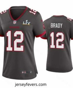 Tom Brady Buccaneers Pewter Super Bowl Lv Game Jersey