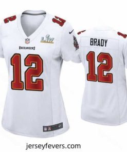 Tom Brady Buccaneers White Super Bowl Lv Game Fashion Jersey