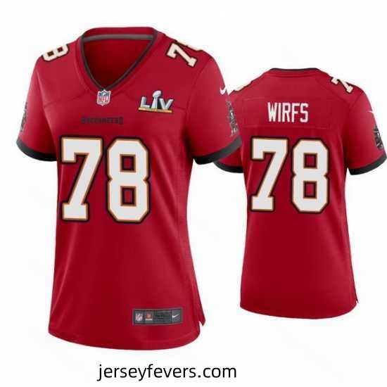 Tristan Wirfs Buccaneers Red Super Bowl Lv Game Jersey